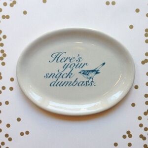 Here's Your Snack Oval Plate Set